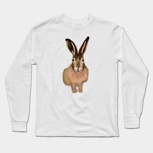 Cute Hare Drawing Long Sleeve T-Shirt